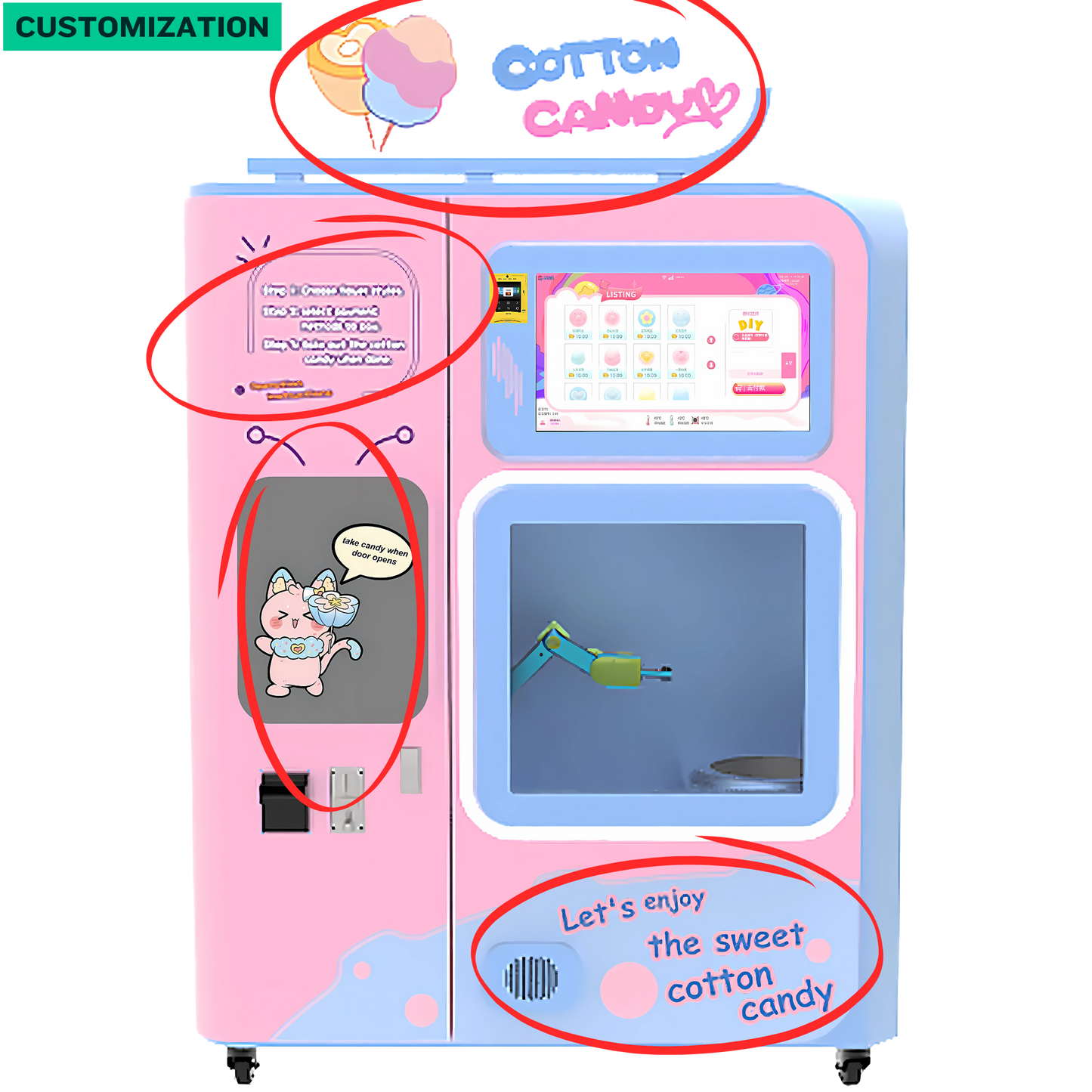 MG330 Cotton Candy Vending Machine