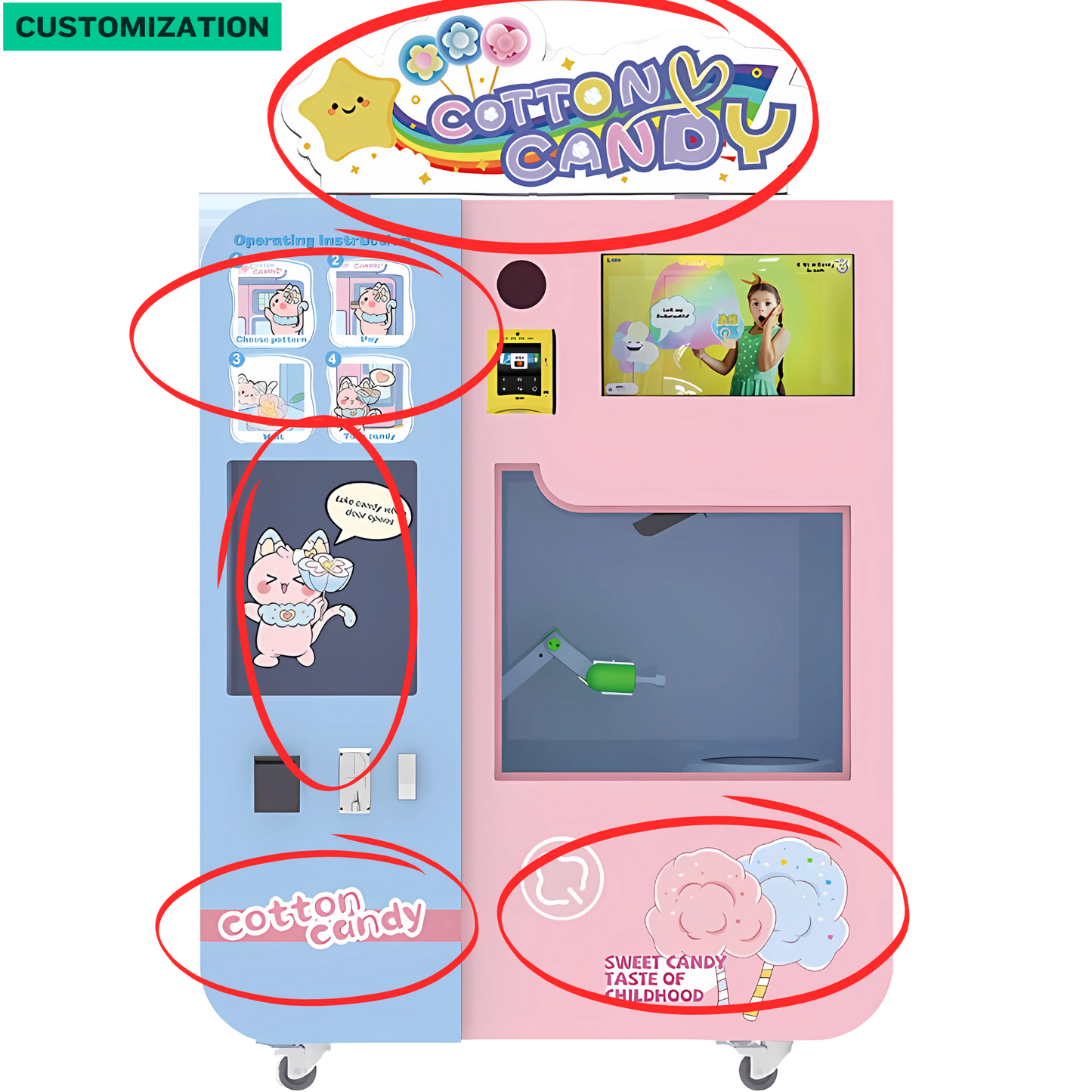 MG320 Cotton Candy Vending Machine